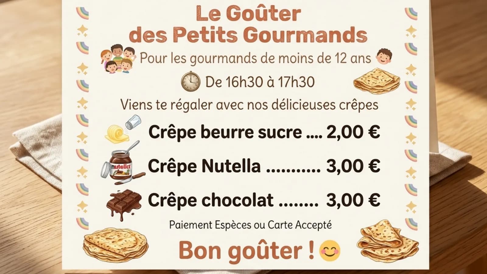 Le Goûter des Petits Gourmands