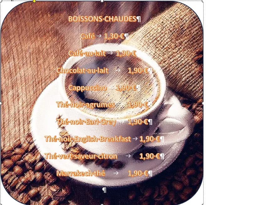 Boissons chaudes